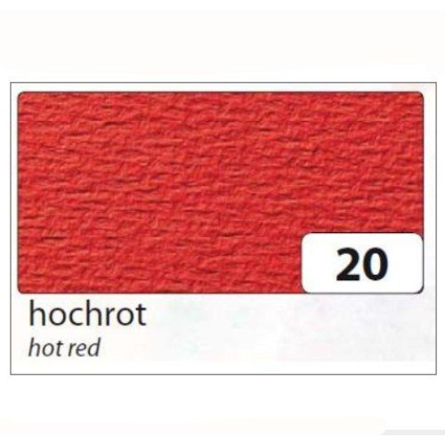 Картон Folia Tinted Mounting Board rough surface 220 г/м2, 50x70 см №20 Hot red Темно-красный