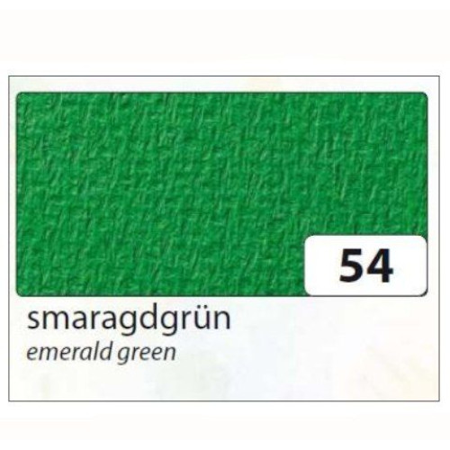 Картон Folia Tinted Mounting Board rough surface 220 г/м2, 50x70 см, №54 Emerald green Изумрудно-зеленый