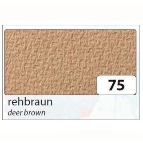 Картон Folia Tinted Mounting Board rough surface 220 г/м2, 50x70 см, №75 Deer brown Коричневый