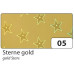 Картон Folia голографічний Holographic Card 230 г/м2, 50x70 см, Gold Stars Золоті зірки