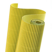 Картон Folia гофрированный Corrugated board E-Flute, 50x70 см, №12 Lemon yellow Лимонно-желтый