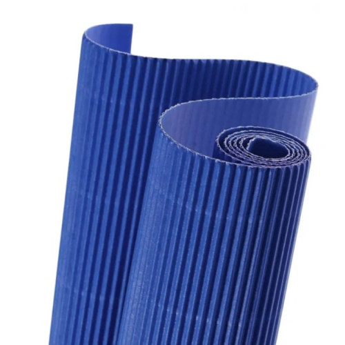Картон Folia гофрированный Corrugated board E-Flute, 50x70 см, №34 Blue Синий