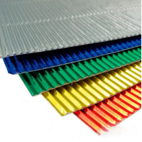 Картон гофрированный флуоресцентный, Folia, 50x70 см - №92 Флуоресцентный оранжевый