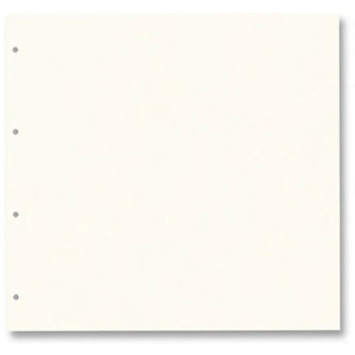 Картон для альбома 68210 Ring Binder dividers 300 гр, 31x32,5 см 15 шт, №01 Pearl white Молоч. белый
