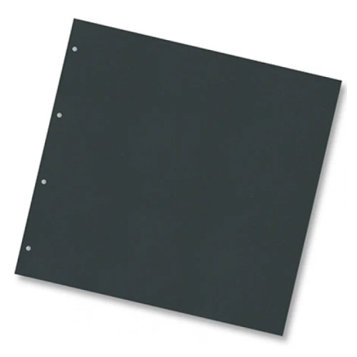 Картон Folia для альбома Ring binder dividers 300 гр, 21,5x22,5 см 20, №90 Black Черный