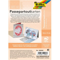 Заготовка для открытки Паспарту овальное №11 Соломье Folia Passepartouts, 10.5x15см, 1 шт