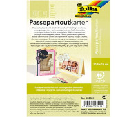 Заготовка для листівки Паспарту прямокутна №11 Світло-жовтий Folia Passepartouts, 10.5x15см, 1 шт