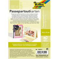 Заготовка для листівки Паспарту прямокутна №11 Світло-жовтий Folia Passepartouts, 10.5x15см, 1 шт