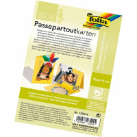 Заготовка для листівки Паспарту прямокутне №14 Жовтий Folia Passepartouts, 10.5x15см, 1 шт