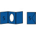 Заготовка для листівки Паспарту прямокутна №35 Королівський синій Folia Passepartouts, 10.5x15см, 1 шт