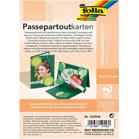 Заготовка для листівки Паспарту прямокутна №58 Зелений Folia Passepartouts, 10.5x15см, 1 шт