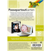 Заготовка для открытки Паспарту прямоугольная №60 Серебряный Folia Passepartouts, 10.5x15см, 1 ш