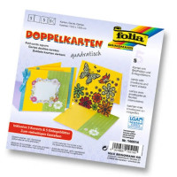 Заготовка для листівки з конвертом Folia квадратна 13,5x13,5 см №22 Dark red Бордовий
