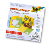 Заготовка для листівки Folia квадратна 13,5x13,5 см №58 Fir green Темно-зелений