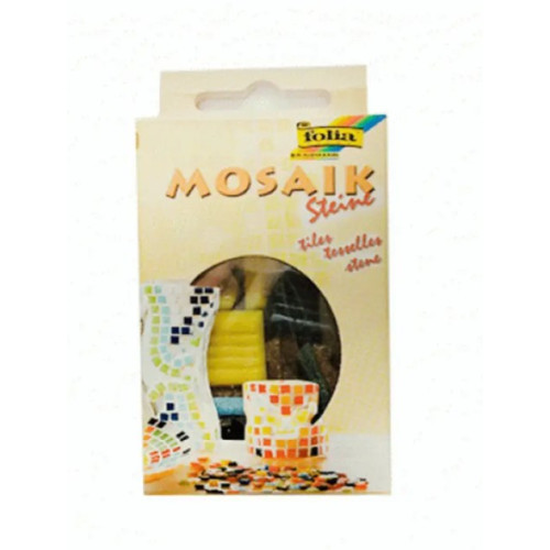 Мозаика Folia Mosaic-glass tiles 200 гр, 20x20 мм Ассорти, 70 шт