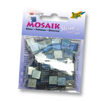 Глитерная мозаика Folia Glitter assortments 45 гр, 5x5 мм 700 шт, синяя