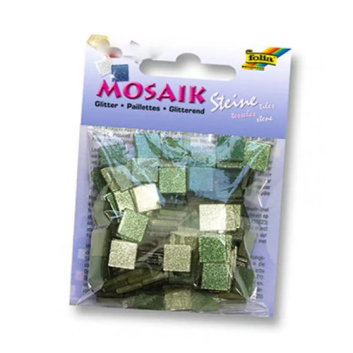 Глітерна мозаїка Folia Glitter assortments 45 гр, 5x5 мм 700 шт, зелена