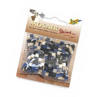 Мозаїка мармурова Folia Marbled assortments 45 гр, 5x5 мм 700 шт, синя