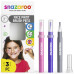 Набір пензлів для гриму Snazaroo Brush Pen, 3x2 мл, рожевий, фіолетовий, срібний