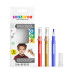 Набір пензлів для гриму Snazaroo Brush Pen, 3x2 мл, синій, золотий, червоний
