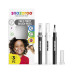 Набір пензлів для гриму Snazaroo Brush Pen, 3x2 мл, чорний 2шт, білий