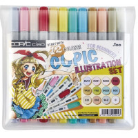 Набір спиртових маркерів Copic Ciao Illustration Set 12 шт 22075912-1