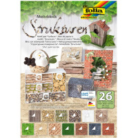 Набор бумаги для творчества Folia Natural Structures Мотивы природы Ассорти, 26 шт