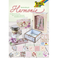 Набір паперу для творчості Folia Harmony Гармонія 270 гр, 24х34 см, 26 шт