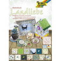 Набір паперу для творчості Folia Love for the countryside 270 гр, 24х34 см, 26 шт