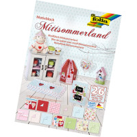 Набор бумаги дизайнерской Folia Designers Pads 80/270 гр, 24х34 см, Midsuммer Лето, 26 листов