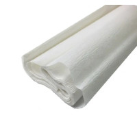 Бумага-крепон Folia Crepe paper 32 гр, 50x250 см, №100 White Белый