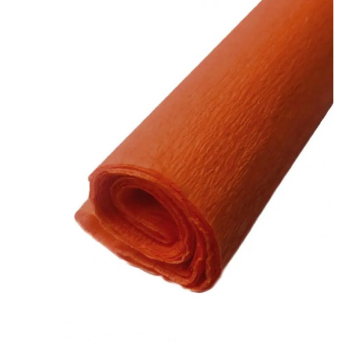 Папір-крепон Folia Crepe paper 32 гр, 50x250 см, №109 Світло-оранжевий