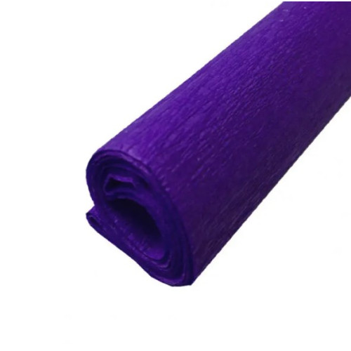 Бумага-крепон Folia Crepe paper 32 гр, 50x250 см, №122 Dark violet Темно-фиолетовый