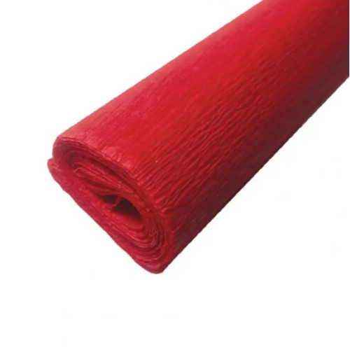 Бумага-крепон Folia Crepe paper 32 гр, 50x250 см, №134 Hot red Темно-красный
