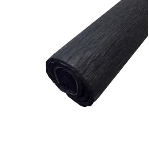 Бумага-крепон Folia Crepe paper 32 гр, 50x250 см, №199 Black Черный