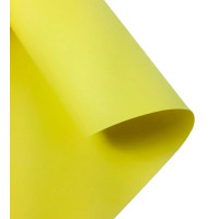 Бумага Folia Tinted Paper, №12 Lemon yellow Лимонно-желтая 130 г/м2, 50x70 см