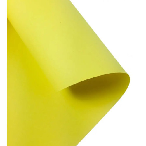 Бумага Folia Tinted Paper, №12 Lemon yellow Лимонно-желтая 130 г/м2, 50x70 см
