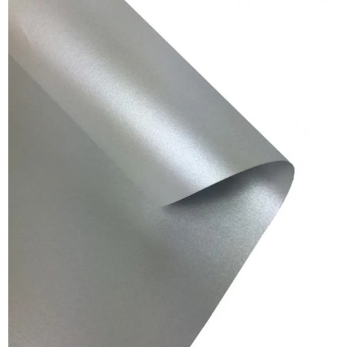 Бумага Folia Tinted Paper, №60 Silver lustre Серебряная матовая 130 г/м2, 50x70 см