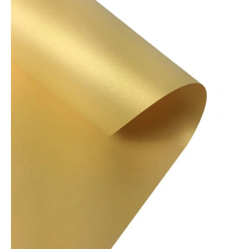 Бумага Folia Tinted Paper, №65 Gold lustre Золотая матовая 130 г/м2, 50x70 см