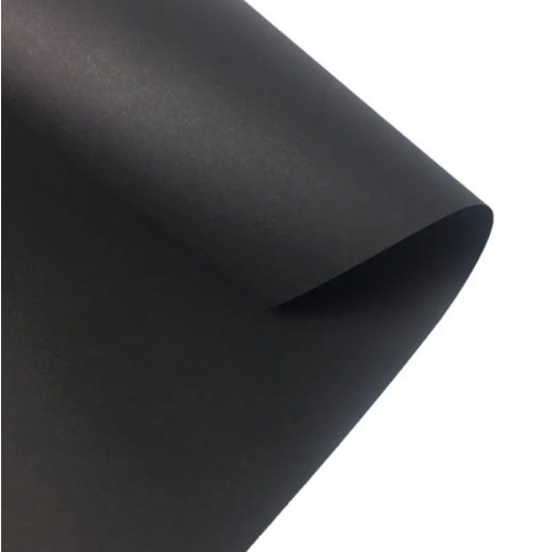 Бумага Folia Tinted Paper, №90 Black Черная 130 г/м2, 50x70 см