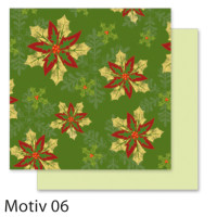 Папір для скрапбукінгу Design Papers Christmas Різдво 190 гр, 30,5x30,5 см, №06