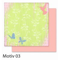 Папір для скрапбукінгу Design Papers Flowers Квіти 190 гр, 30,5x30,5 см №03
