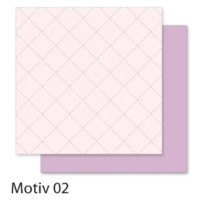 Бумага для скрапбукинга Design Papers Romantic Романтика 190 гр, 30,5x30,5 см, №02