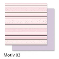 Бумага для скрапбукинга Design Papers Romantic Романтика 190 гр, 30,5x30,5 см, №03