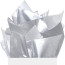 Бумага тишью однотонная Folia Tissue Paper 20 гр, 50x70 см 13 листов, №66 Silver Серебряный - товара нет в наличии
