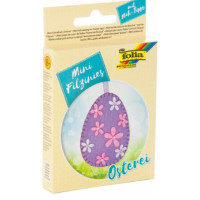 Набір із фетру для пошиття міні заготовки Folia Mini felt sewing sets, Пасхальное яйце
