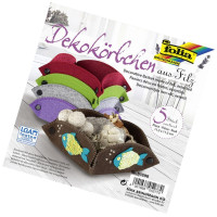 Набір кашпо з фетром для декорування Set baskets 150 гр, 15x15 см 5 шт