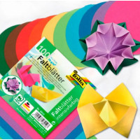 Набір паперу для орігамі Folia Folding Paper 70 гр., асорті, 100 аркушів