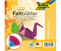 Папір для орігамі Folia Folding Papers Basics intensive Крапки 80 гр, 15x15 см,
