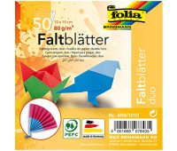 Папір для орігамі Folia Folding Papers Basics intensive Крапки 80 гр, 10x10 см,